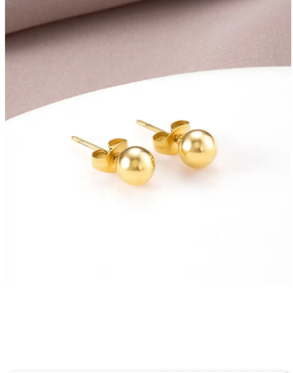 Small Gold Stud Earrings