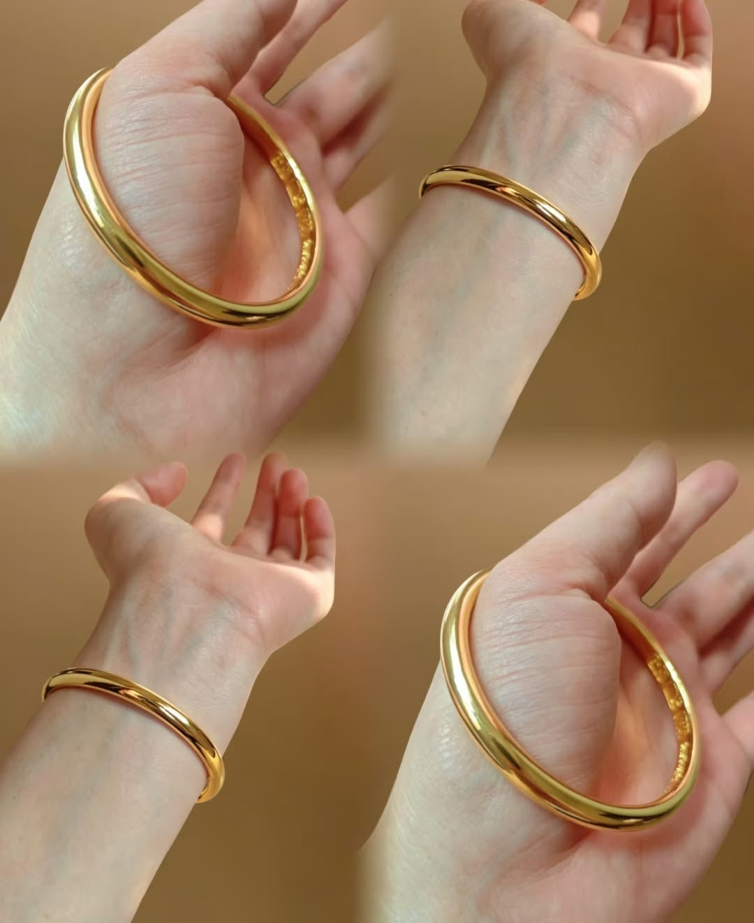 Gold Thick Kada for Women