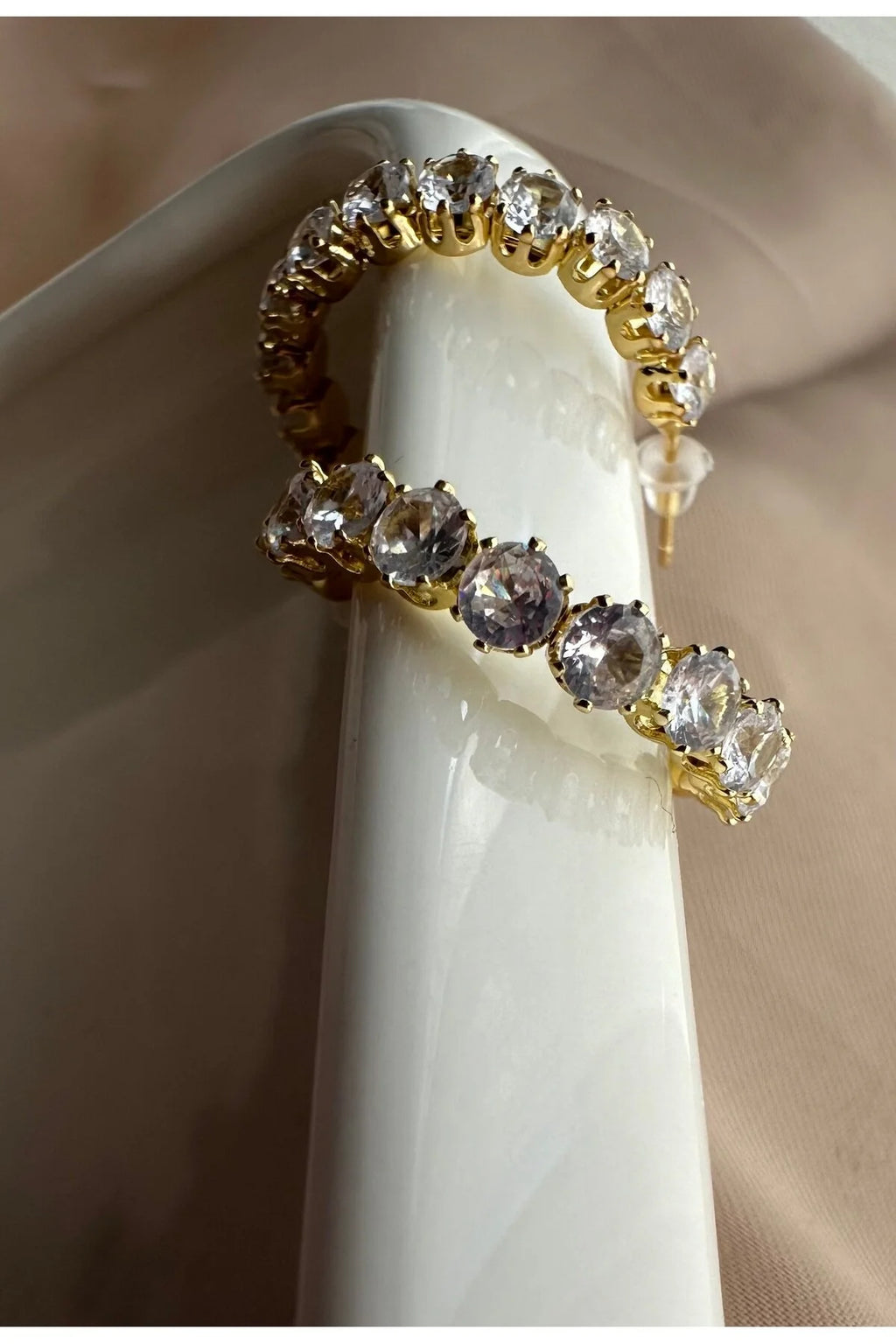 Crystal Hoop Earrings