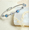 Silver Evil Eye Bracelet