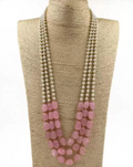 Blush Pearl Cascade Necklace