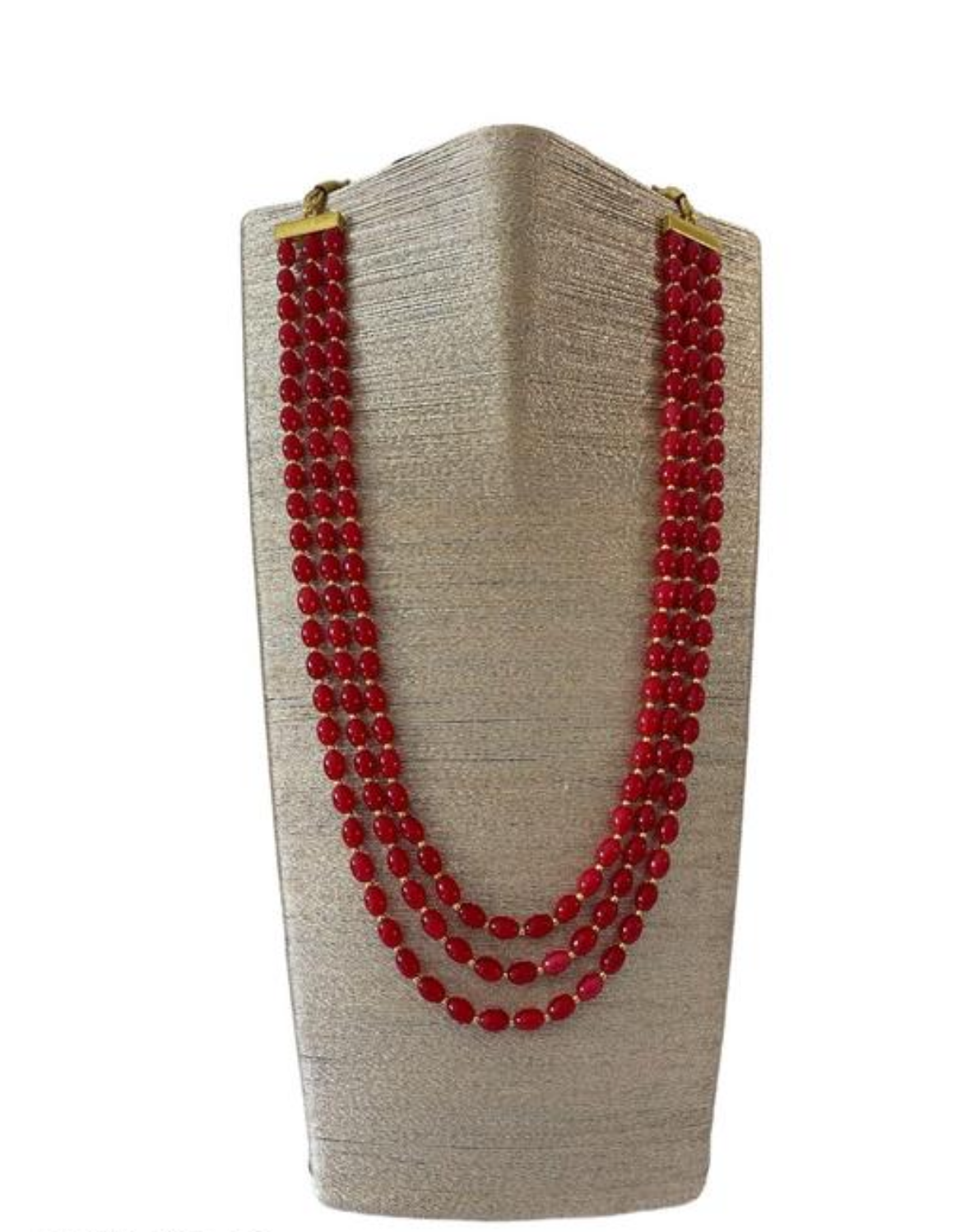 Maroon Cascade Necklace